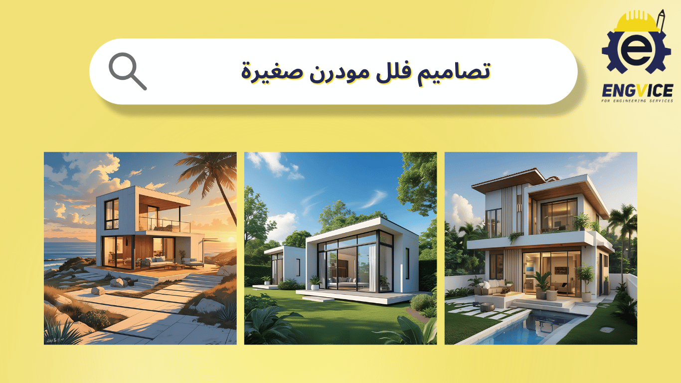 تصاميم فلل مودرن صغيرة